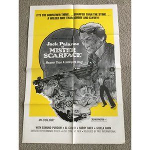 Mobster Movie Original Canada Lobby Poster Mister Scarface 1976 Jack Palance
